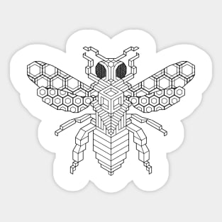 Funny Isometric Fellow Bees Sticker